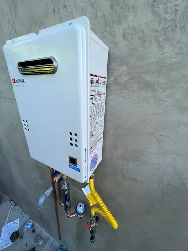 Tankless water heater installation for Smith Village homes